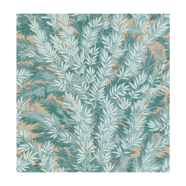 Samples and Purchasing available for Florencecourt - Teal  By Cole & Son | Cole & Son Archive Anthology |Botanical & Floral  Wallcovering Print at Designer Wallcoverings and Fabrics