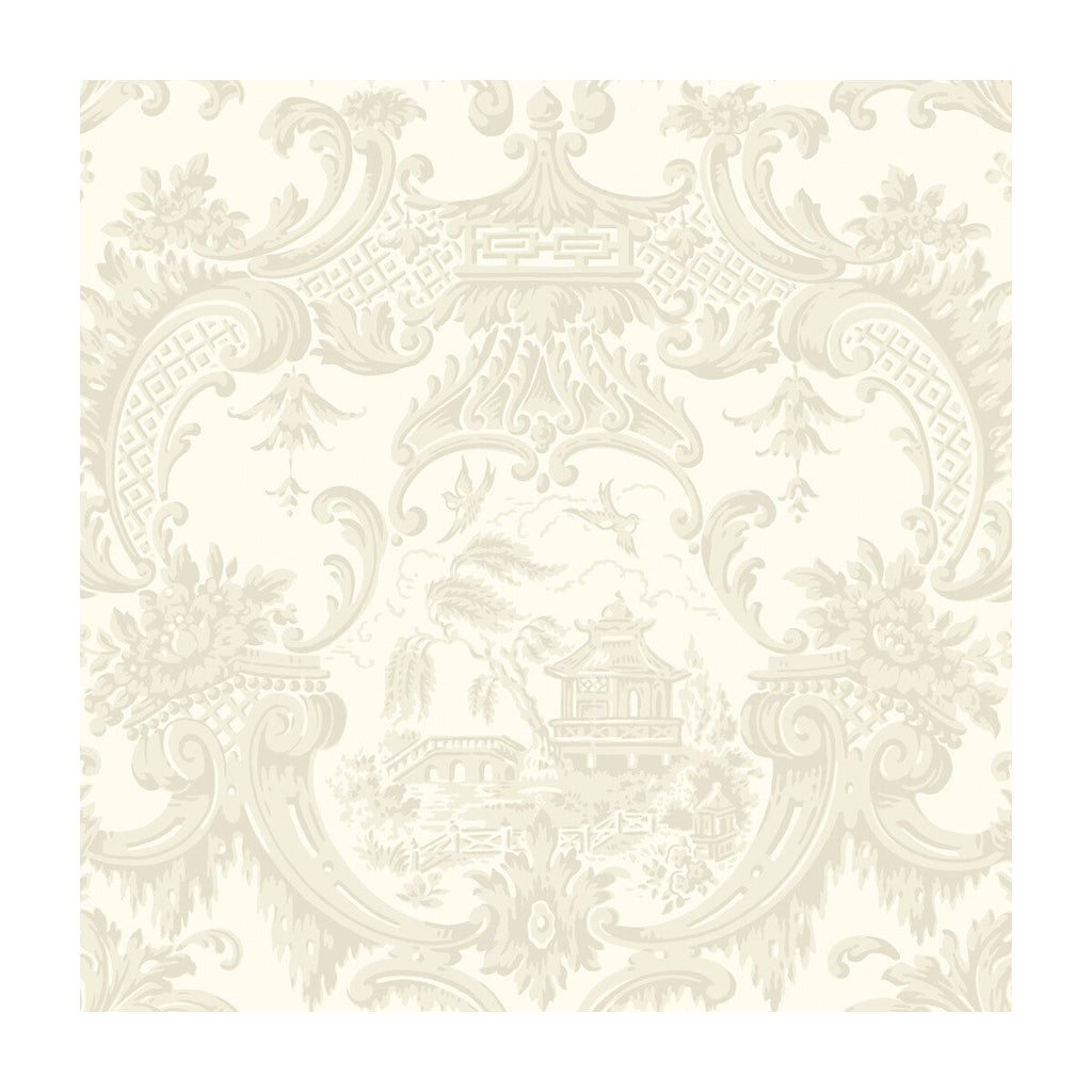 Samples and Purchasing available for Chippendale China - Ivory  By Cole & Son | Cole & Son Archive Anthology |Chinoiserie Global Wallcovering Print at Designer Wallcoverings and Fabrics