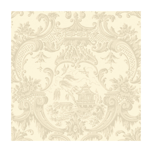 Samples and Purchasing available for Chippendale China - Stone  By Cole & Son | Cole & Son Archive Anthology |Chinoiserie Global Wallcovering Print at Designer Wallcoverings and Fabrics