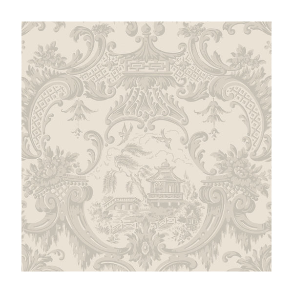 Samples and Purchasing available for Chippendale China - Linen  By Cole & Son | Cole & Son Archive Anthology |Chinoiserie Global Wallcovering Print at Designer Wallcoverings and Fabrics