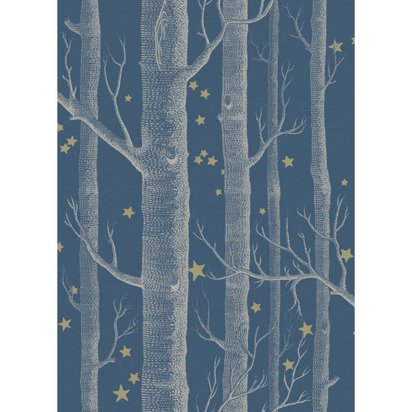 Samples and Purchasing available for Woods & Stars - Midnight  By Cole & Son | Cole & Son Whimsical | Novelty Wallcovering Print at Designer Wallcoverings and Fabrics