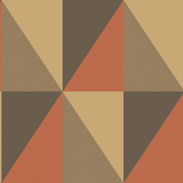 Samples and Purchasing available for Apex Grand - Brick And Black  By Cole & Son | Cole & Son Geometric Ii |  Wallcovering Print at Designer Wallcoverings and Fabrics