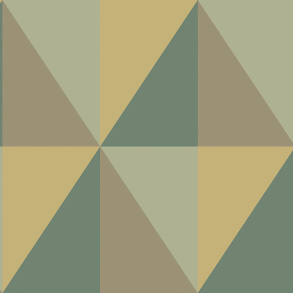 Samples and Purchasing available for Apex Grand - Green  By Cole & Son | Cole & Son Geometric Ii |  Wallcovering Print at Designer Wallcoverings and Fabrics