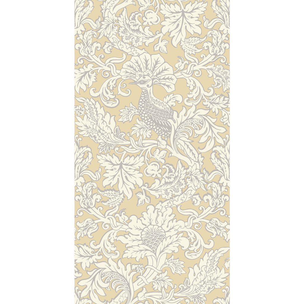 Samples and Purchasing available for Balabina - Vintage Yellow Yellow By Cole & Son | Cole & Son Mariinsky Damask |  Wallcovering Print at Designer Wallcoverings and Fabrics