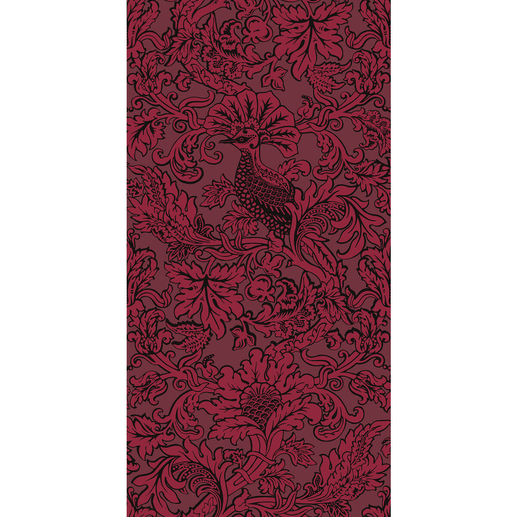 Samples and Purchasing available for Balabina - Velvet Red Burgundy/Red By Cole & Son | Cole & Son Mariinsky Damask |  Wallcovering Print at Designer Wallcoverings and Fabrics