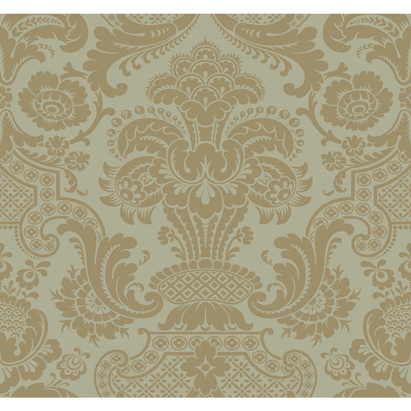 Samples and Purchasing available for Carmen Cs - Khaki Khaki By Cole & Son | Cole & Son Mariinsky Damask |  Wallcovering Print at Designer Wallcoverings and Fabrics