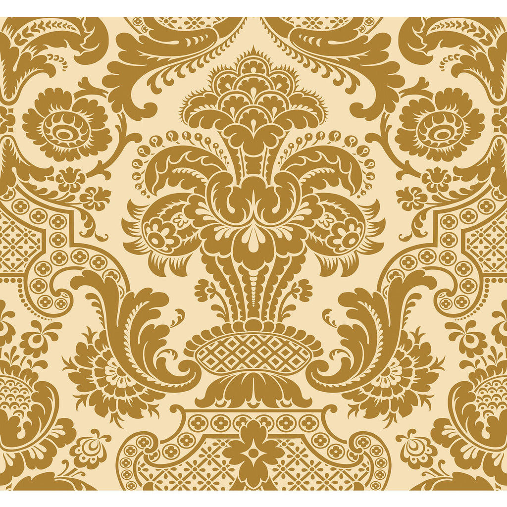 Samples and Purchasing available for Carmen Cs - Gold Gold By Cole & Son | Cole & Son Mariinsky Damask |  Wallcovering Print at Designer Wallcoverings and Fabrics