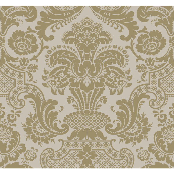 Samples and Purchasing available for Carmen Cs - Linen Beige By Cole & Son | Cole & Son Mariinsky Damask |  Wallcovering Print at Designer Wallcoverings and Fabrics