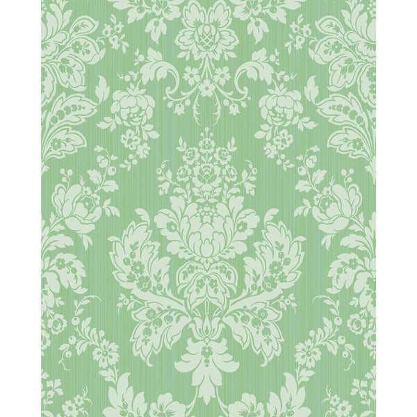 Samples and Purchasing available for Giselle - Leaf Green Mint By Cole & Son | Cole & Son Mariinsky Damask |  Wallcovering Print at Designer Wallcoverings and Fabrics