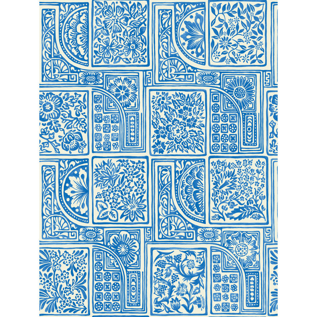 Samples and Purchasing available for Bellini - Blue & White Blue By Cole & Son | Cole & Son Mariinsky Damask |  Wallcovering Print at Designer Wallcoverings and Fabrics