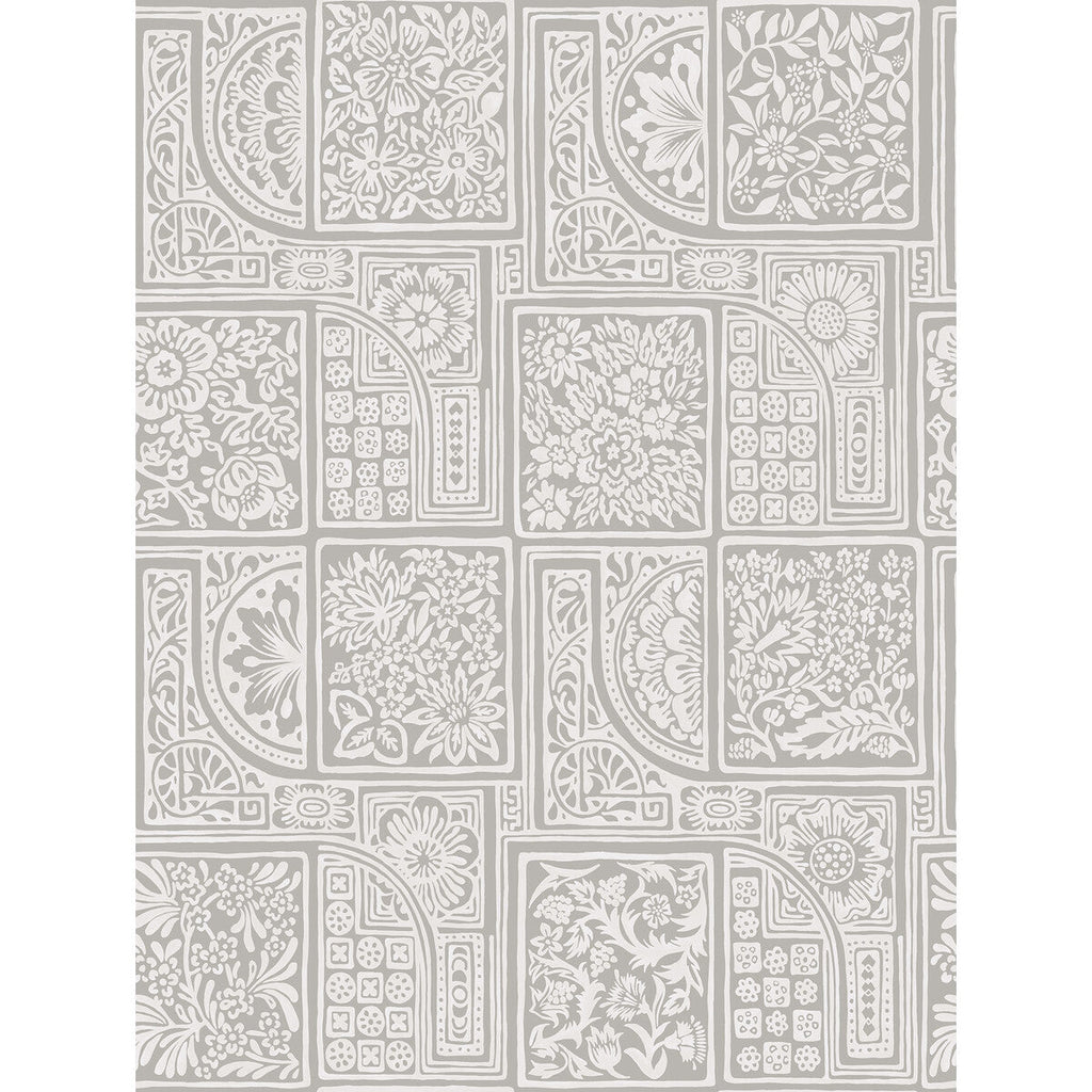 Samples and Purchasing available for Bellini - Grey & White Light Grey By Cole & Son | Cole & Son Mariinsky Damask |  Wallcovering Print at Designer Wallcoverings and Fabrics