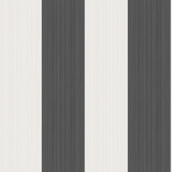 Samples and Purchasing available for Jaspe Stripe - Black + White Black By Cole & Son | Cole & Son Marquee Stripes |  Wallcovering Print at Designer Wallcoverings and Fabrics