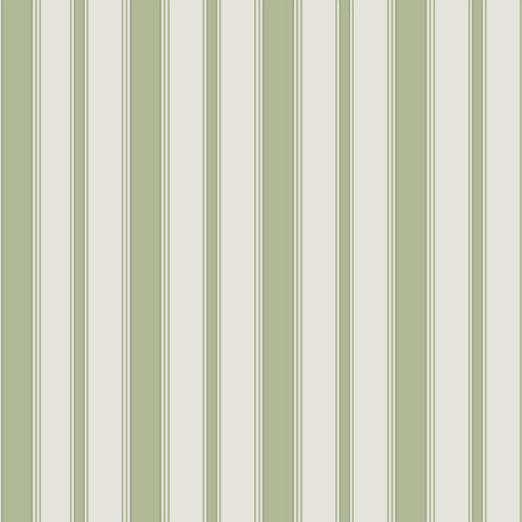 Samples and Purchasing available for Cambridge Stripe - Leaf Green Celery By Cole & Son | Cole & Son Marquee Stripes | Stripes Wallcovering Print at Designer Wallcoverings and Fabrics