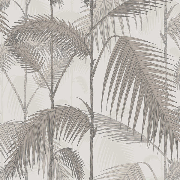 Samples and Purchasing available for Palm Jungle - Stone/Taupe Taupe By Cole & Son | Cole & Son Icons | Botanical & Floral Wallcovering  at Designer Wallcoverings and Fabrics