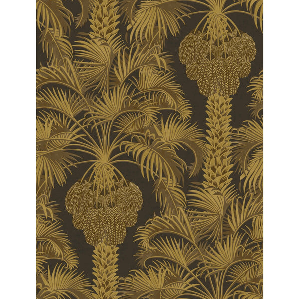 Samples and Purchasing available for Hollywood Palm - Charcoal & Gold Gold By Cole & Son | Cole & Son Martyn Lawrence Bullard | Botanical & Floral Wallcovering  at Designer Wallcoverings and Fabrics