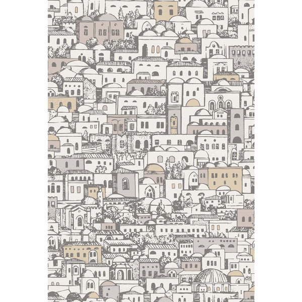 Samples and Purchasing available for Mediterranea - White/Gilver White By Cole & Son | Cole & Son Fornasetti Senza Tempo |  Wallcovering Print at Designer Wallcoverings and Fabrics