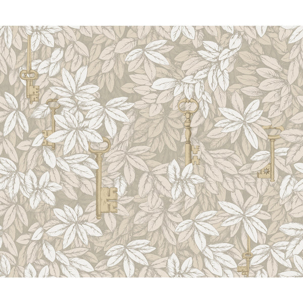 Samples and Purchasing available for Chiavi Segrete - Parchment Beige By Cole & Son | Cole & Son Fornasetti Senza Tempo |  Wallcovering Print at Designer Wallcoverings and Fabrics