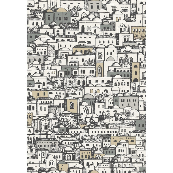 Samples and Purchasing available for Mediterranea - White & Metallic Metallic By Cole & Son | Cole & Son Fornasetti |  Wallcovering Print at Designer Wallcoverings and Fabrics