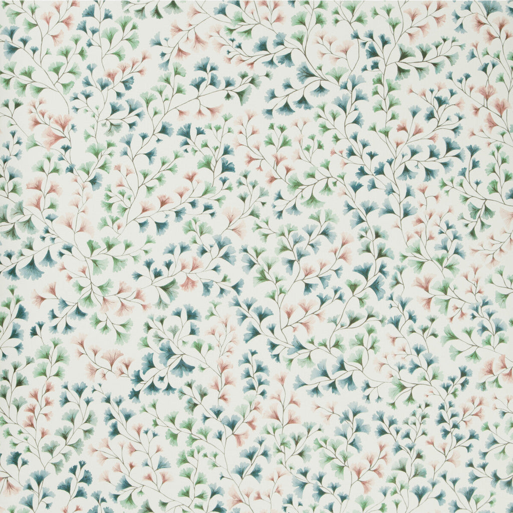 Samples and Purchasing available for Maidenhair - Petrol/Blush/M Multi By Cole & Son | Cole & Son Botanical Botanica |  Wallcovering Print at Designer Wallcoverings and Fabrics