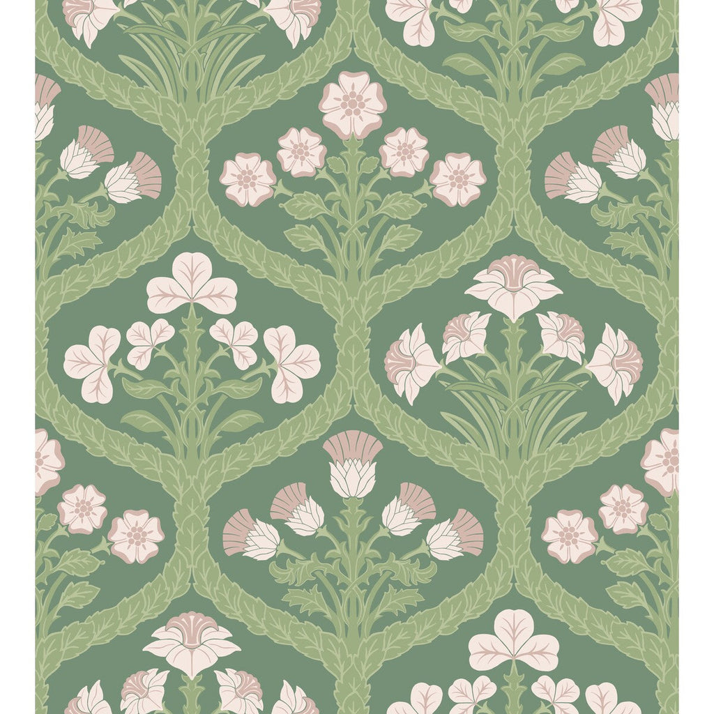 Samples and Purchasing available for Floral Kingdom - Bslip/Leaf Multi By Cole & Son | Cole & Son Pearwood |Botanical & Floral  Wallcovering  at Designer Wallcoverings and Fabrics