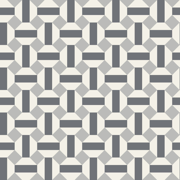 Samples and Purchasing available for Alicatado - Soot On Snow Black By Cole & Son | Cole & Son Seville |Modern Geometric Wallcovering Print at Designer Wallcoverings and Fabrics