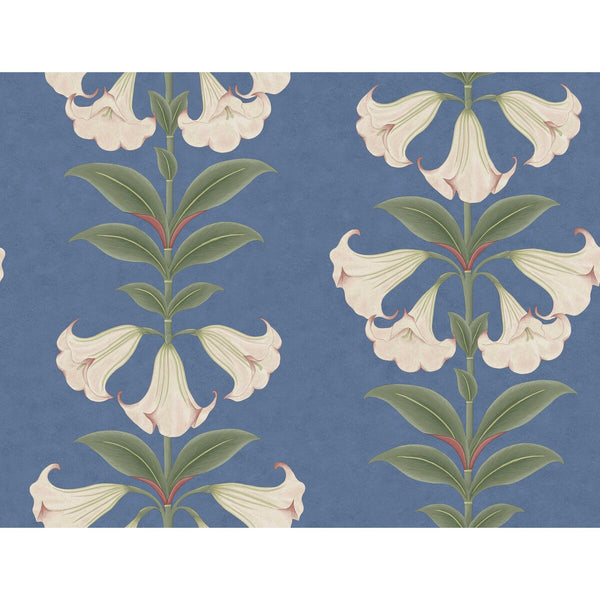 Samples and Purchasing available for Angels Trumpet - Ballet Slipper/Sage/C Sky Blue By Cole & Son | Cole & Son Seville |Botanical & Floral  Wallcovering Print at Designer Wallcoverings and Fabrics