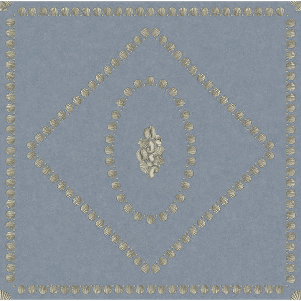 Samples and Purchasing available for Conchiglie - Denim Light Blue By Cole & Son | Cole & Son Fornasetti Senza Tempo Ii |Geometric Novelty Wallcovering Print at Designer Wallcoverings and Fabrics