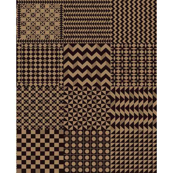 Samples and Purchasing available for Geometrico - Black & Gold Gold By Cole & Son | Cole & Son Fornasetti Senza Tempo Ii |Geometric Metallic Wallcovering Print at Designer Wallcoverings and Fabrics