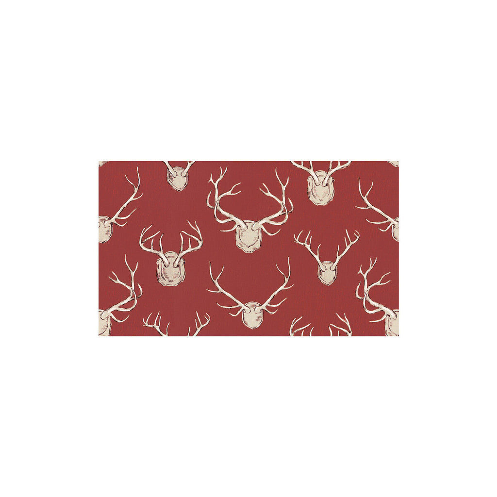 Samples and Purchasing available for Antlers - Red Burgundy/Red By Lee Jofa | Eric Cohler Lodge |Animal/Insects Novelty Multipurpose Print at Designer Wallcoverings and Fabrics