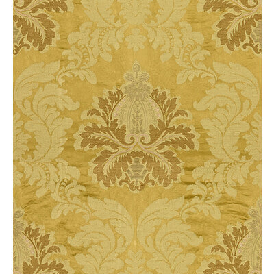 Samples and Purchasing available for Emilia Damask - Gold Yellow By Lee Jofa | Oscar De La Renta Ii |  Upholstery Embroidery at Designer Wallcoverings and Fabrics