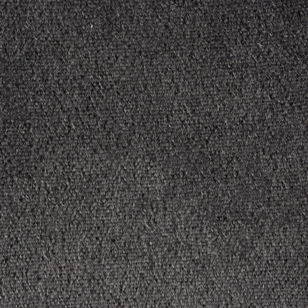 Samples and Purchasing available for Bennett - Coal Black By Lee Jofa | James Huniford |Solid Texture Upholstery Mohair at Designer Wallcoverings and Fabrics