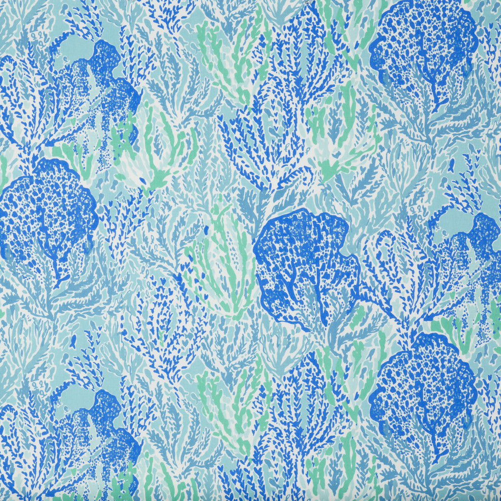 Samples and Purchasing available for Let'S Cha Cha - Shorely Blue Blue By Lee Jofa | Lilly Pulitzer Ii | Novelty Multipurpose Print at Designer Wallcoverings and Fabrics