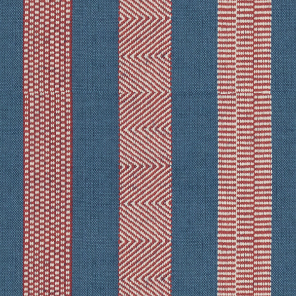 Samples and Purchasing available for Berber - Denim/Ruby Red By Lee Jofa | Oscar De La Renta Iii |Stripes Texture Upholstery  at Designer Wallcoverings and Fabrics