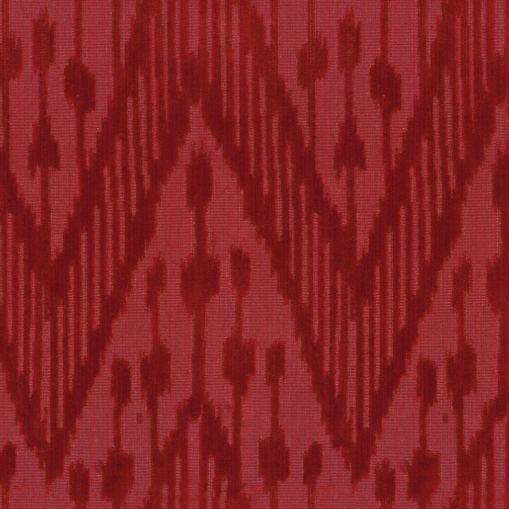 Samples and Purchasing available for Caravan - Red Burgundy/Red By Lee Jofa | Oscar De La Renta Iii | Ikat/Southwest/Kilims Upholstery Velvet at Designer Wallcoverings and Fabrics