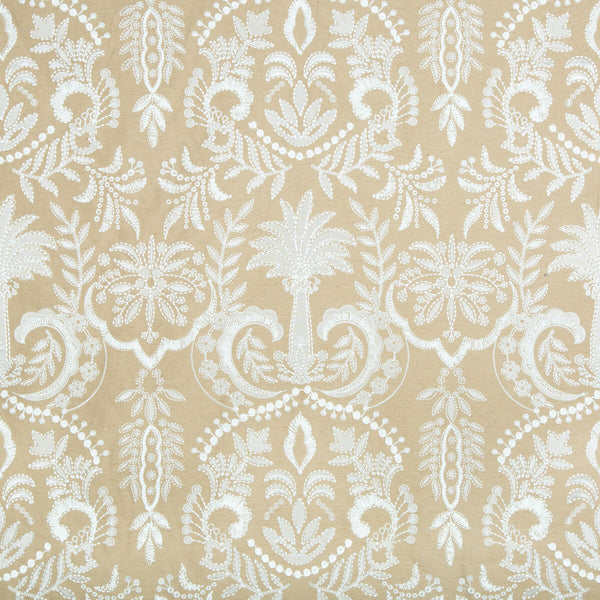 Samples and Purchasing available for Golconda - Tobacco Brown By Lee Jofa | Oscar De La Renta Iii | Damask Multipurpose Embroidery at Designer Wallcoverings and Fabrics