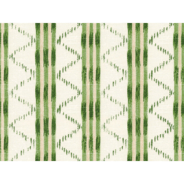 Samples and Purchasing available for Makassar - Green Green By Lee Jofa | Oscar De La Renta Iii |Ikat/Southwest/Kilims Stripes Multipurpose Print at Designer Wallcoverings and Fabrics