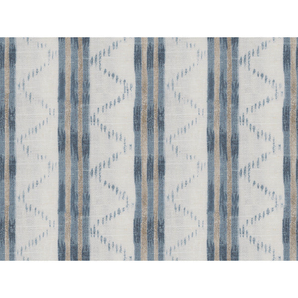 Samples and Purchasing available for Makassar - Blue Indigo By Lee Jofa | Oscar De La Renta Iii |Ikat/Southwest/Kilims Stripes Multipurpose Print at Designer Wallcoverings and Fabrics