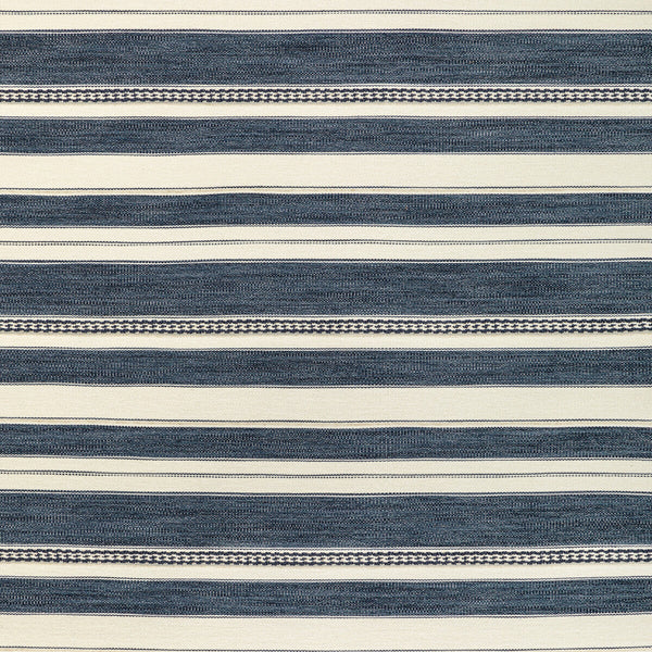 Samples and Purchasing available for Entoto Stripe - Marine/Ivory Blue By Lee Jofa | Breckenridge |Global Stripes Upholstery  at Designer Wallcoverings and Fabrics