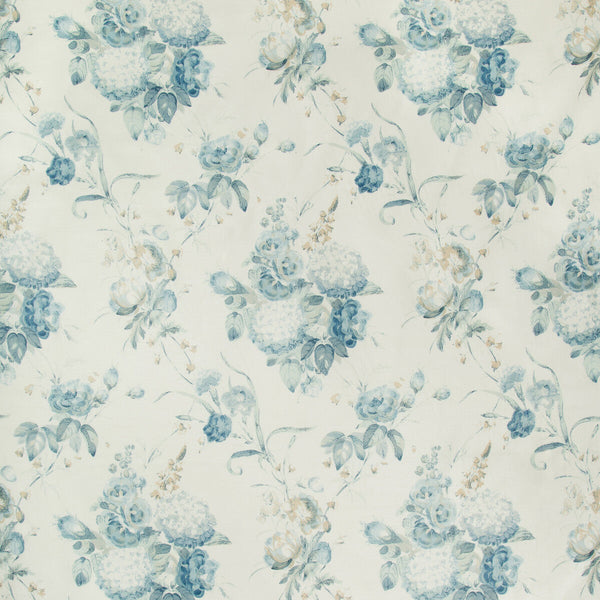 Samples and Purchasing available for Adelyn Handblock - Blue Blue By Lee Jofa | Lj Showroom Only 2018 | Botanical & Floral Multipurpose Print at Designer Wallcoverings and Fabrics