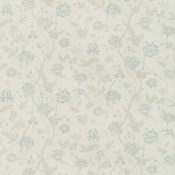 Samples and Purchasing available for Avignon Print - Aqua/Sage Multi By Lee Jofa | Suzanne Kasler The Riviera Collection |Botanical & Floral  Multipurpose Print at Designer Wallcoverings and Fabrics