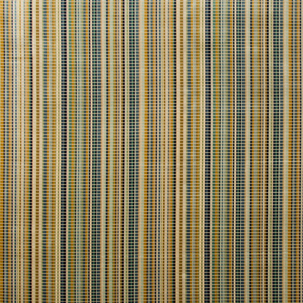 Samples and Purchasing available for Burton Velvet - Gold/Teal Multi By Lee Jofa | Manor House | Stripes Upholstery Velvet at Designer Wallcoverings and Fabrics