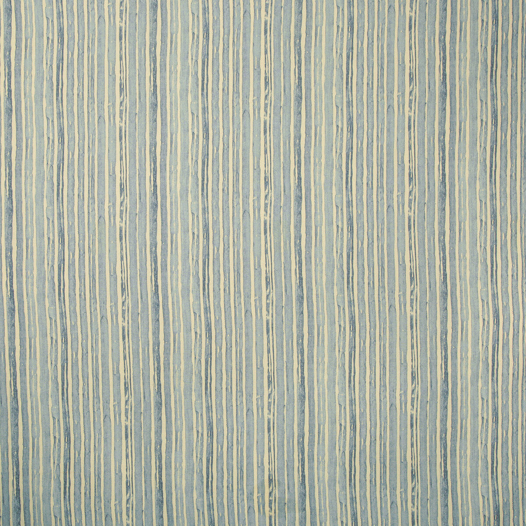 Samples and Purchasing available for Benson Stripe - Faded Denim Light Blue By Lee Jofa | Carrier And Company | Stripes Multipurpose Print at Designer Wallcoverings and Fabrics