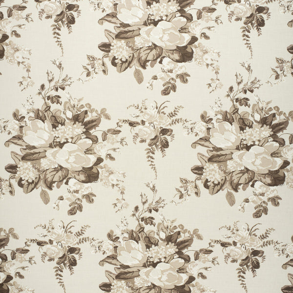 Samples and Purchasing available for Aurora - Sepia Taupe By Lee Jofa | Paolo Moschino Fabrics |Botanical & Floral  Multipurpose Print at Designer Wallcoverings and Fabrics