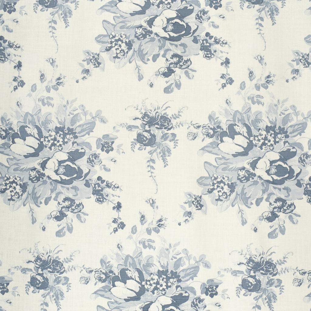 Samples and Purchasing available for Aurora - Blue Blue By Lee Jofa | Paolo Moschino Fabrics |Botanical & Floral  Multipurpose Print at Designer Wallcoverings and Fabrics