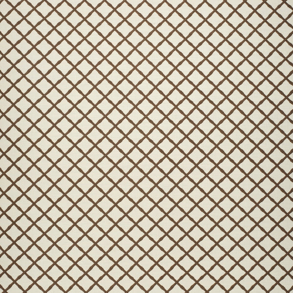 Samples and Purchasing available for Bamboo Trellis - Brown Brown By Lee Jofa | Paolo Moschino Fabrics | Lattice/Scrollwork Multipurpose Print at Designer Wallcoverings and Fabrics