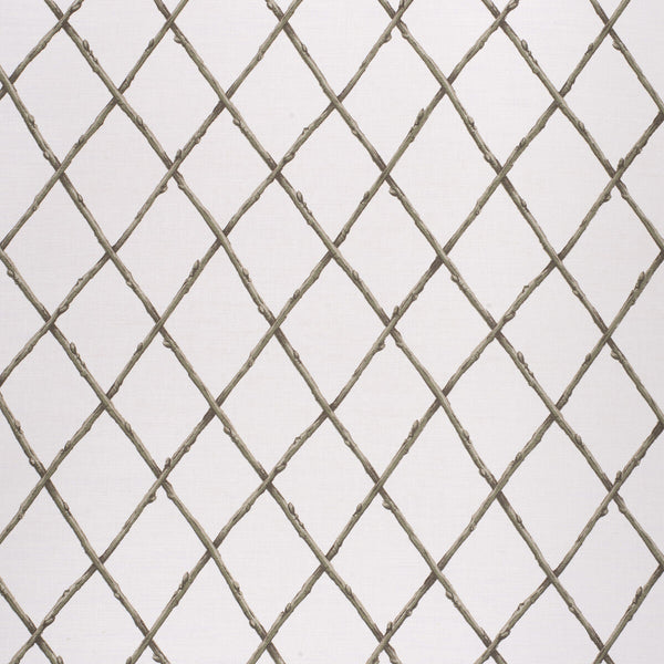 Samples and Purchasing available for Bare Twig Trellis - Green Green By Lee Jofa | Paolo Moschino Fabrics | Lattice/Scrollwork Multipurpose Print at Designer Wallcoverings and Fabrics