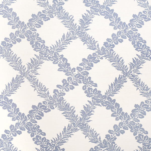 Samples and Purchasing available for Leaf Trellis - Sky Blue By Lee Jofa | Paolo Moschino Fabrics |Botanical & Floral Lattice/Scrollwork Multipurpose Print at Designer Wallcoverings and Fabrics