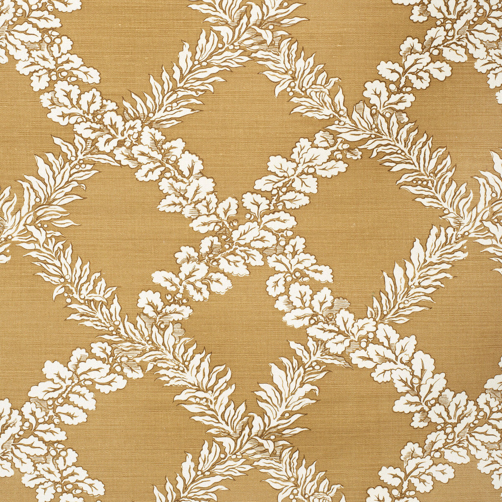 Samples and Purchasing available for Leaf Trellis - Caramel Camel By Lee Jofa | Paolo Moschino Fabrics |Botanical & Floral Lattice/Scrollwork Multipurpose Print at Designer Wallcoverings and Fabrics