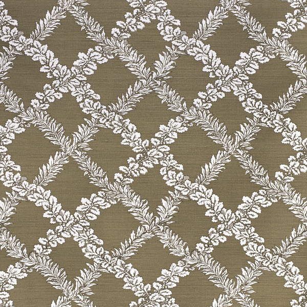 Samples and Purchasing available for Leaf Trellis - Green Green By Lee Jofa | Paolo Moschino Fabrics |Botanical & Floral Lattice/Scrollwork Multipurpose Print at Designer Wallcoverings and Fabrics