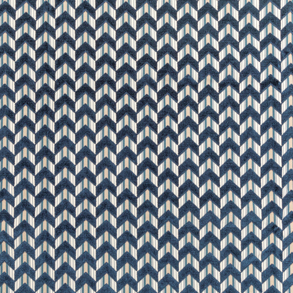 Samples and Purchasing available for Bailey Velvet - Navy Dark Blue By Lee Jofa | Breckenridge | Geometric Upholstery Velvet at Designer Wallcoverings and Fabrics